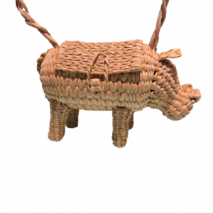 Bolsa de Animalito Tejida de Mimbre