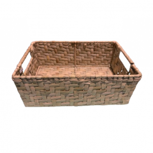 Caja Tejida de Mimbre con asa 18x25 cm