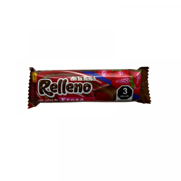 Chocolate relleno de fresa de la rosa
