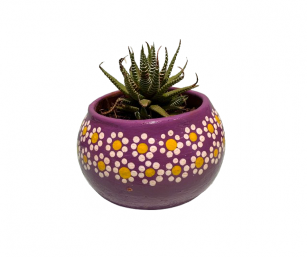 Maceta con planta , diseño capulineado